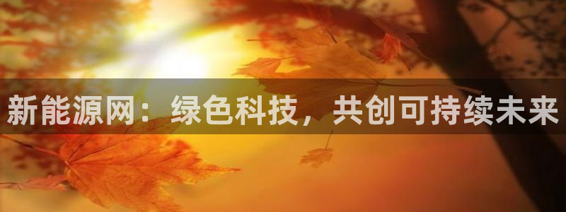 摩根娱乐50186找:新能源网:绿色科技,共创可持续未来